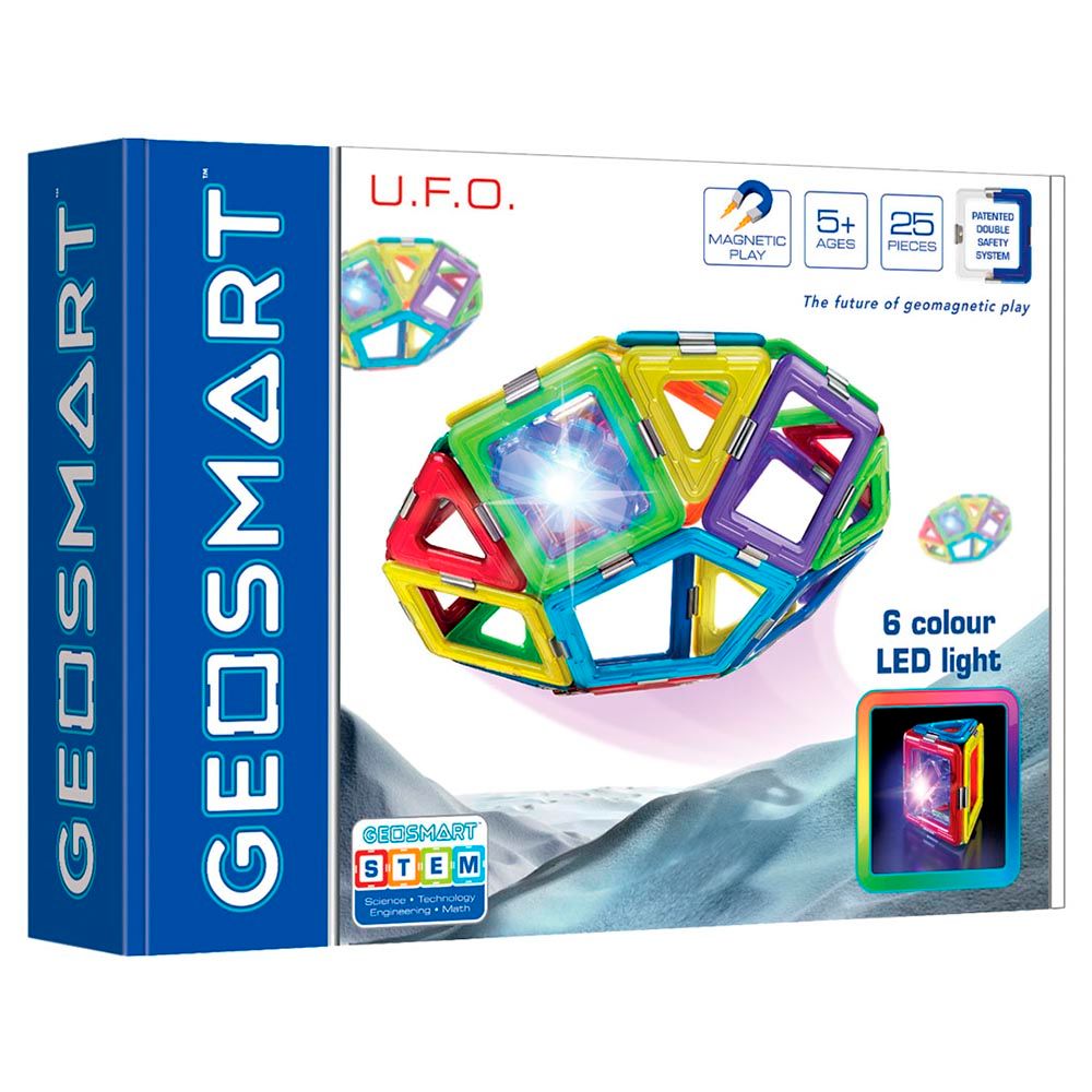 GeoSmart - UFO Magnet Play Set - 25pc