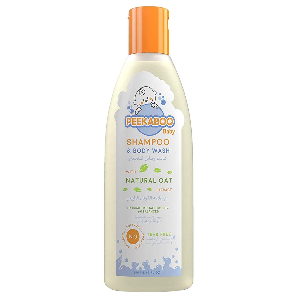 Peekaboo - Baby Shampoo & Wash With Oat Extracts - 200 ml