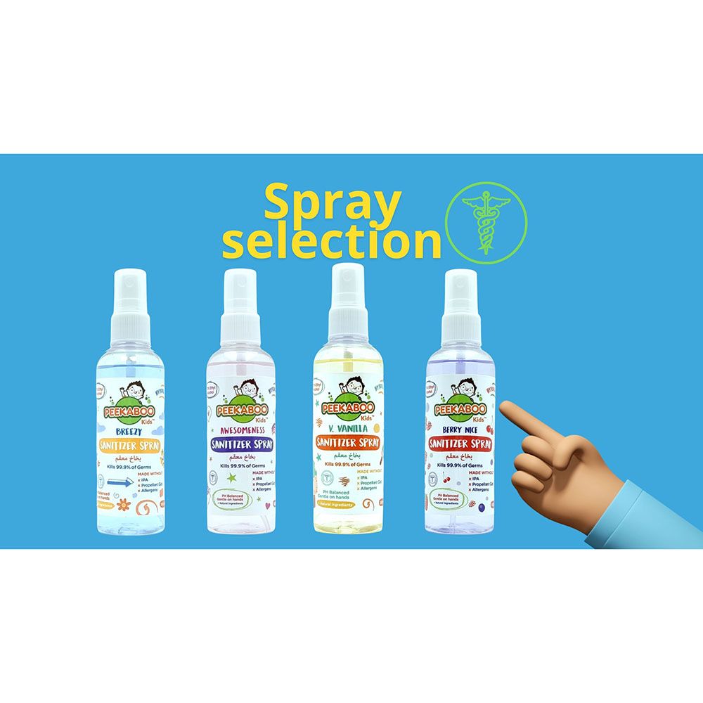 Peekaboo - Kids Hand Sanitizer Spray 100 ml - Breezy