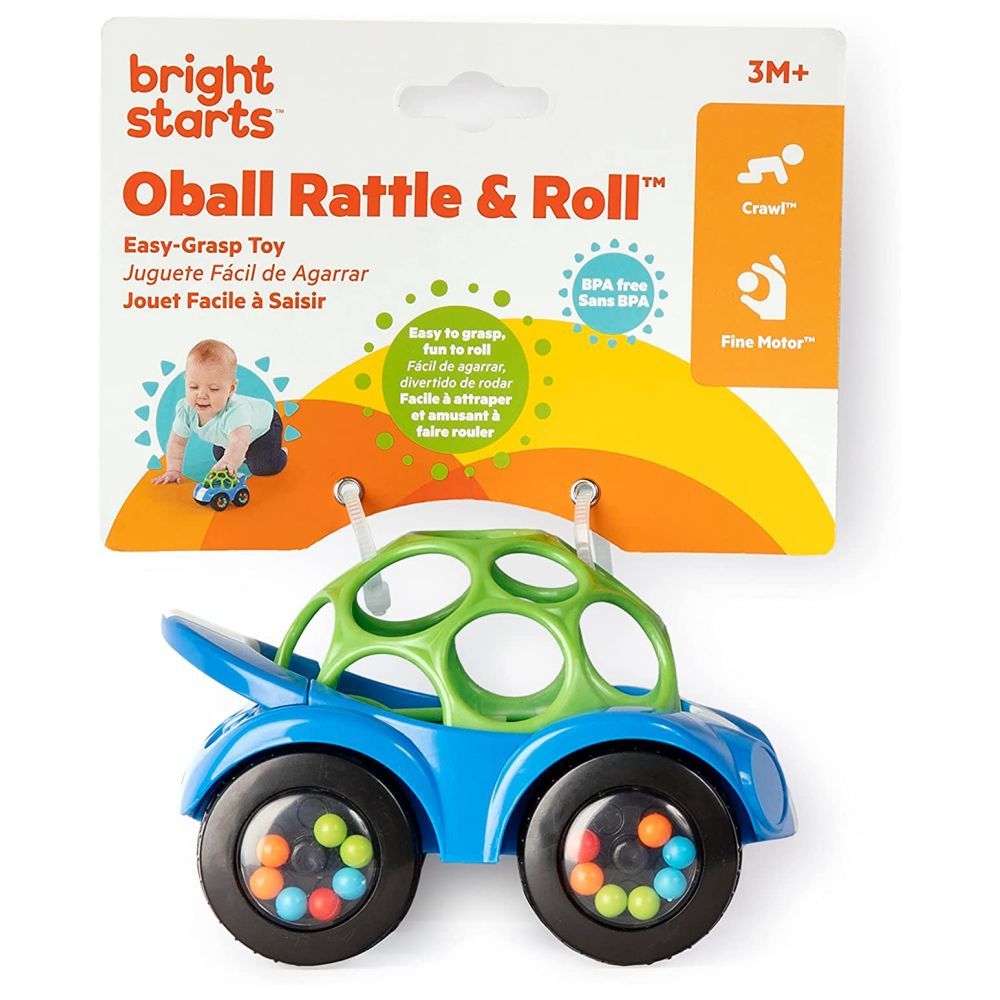 Oball - Rattle & Roll Toy 1pc - Assorted