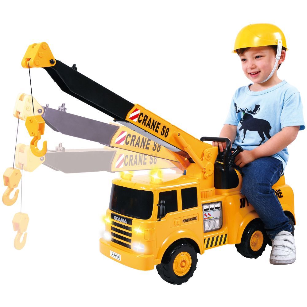 Playgo - Junior Builder Crane Ride On Battery Operated