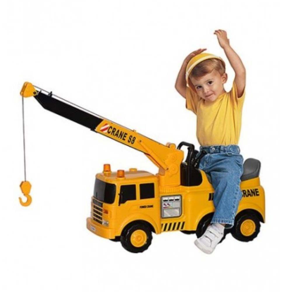 Playgo - Junior Builder Crane Ride On Battery Operated