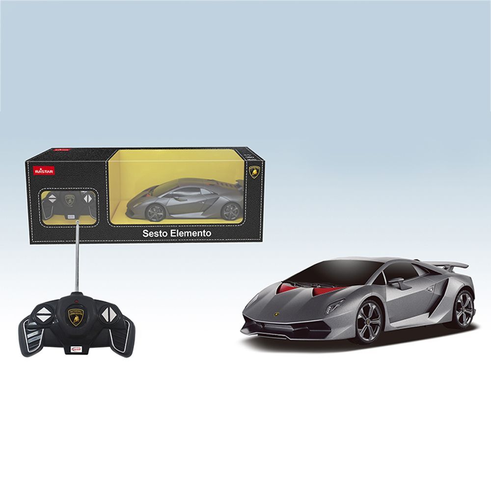 RASTAR - 1:18 Lamborghini Sesto Elemento RC Car - Grey