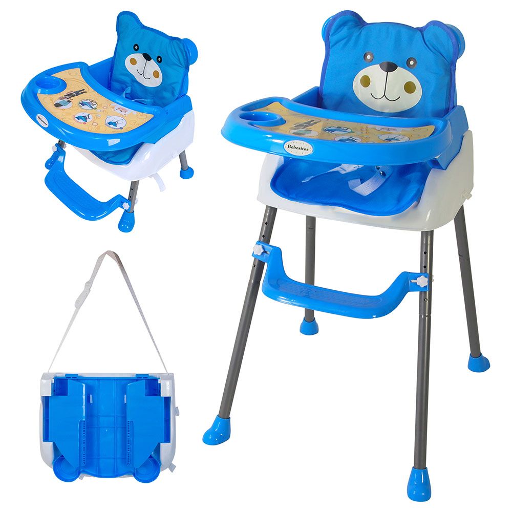 Bebesitos - 3-In-1 Foldable Highchair w/ Removable Cushion - Blue