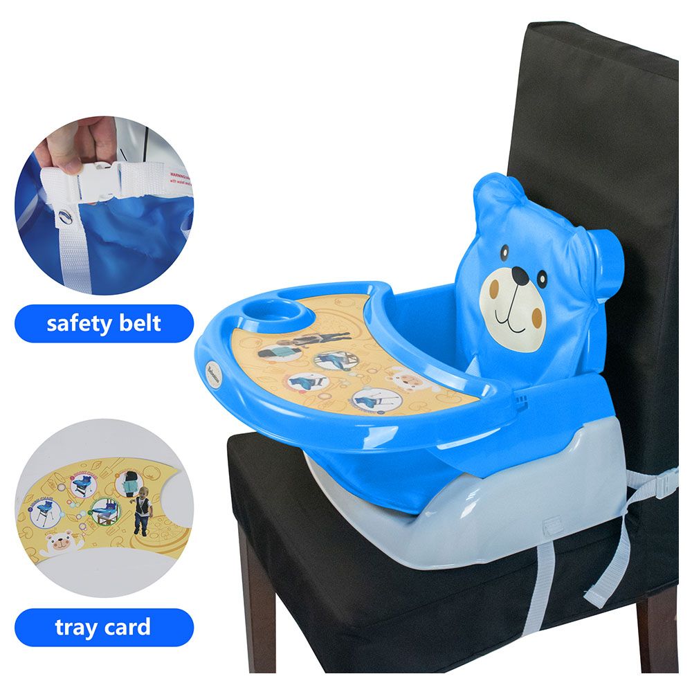 Bebesitos - 3-In-1 Foldable Highchair w/ Removable Cushion - Blue