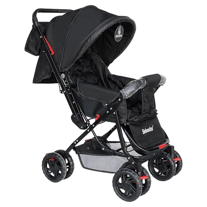 Bebesitos - Reversible Baby Stroller W/ Shoulder Bag For Moms - Black