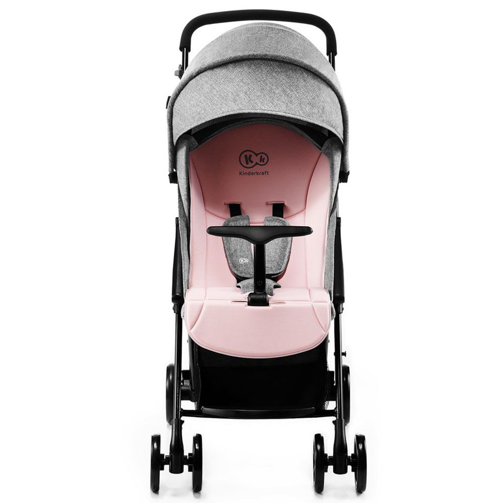 Kinderkraft - Lite Up Stroller - Grey With Pink Padding