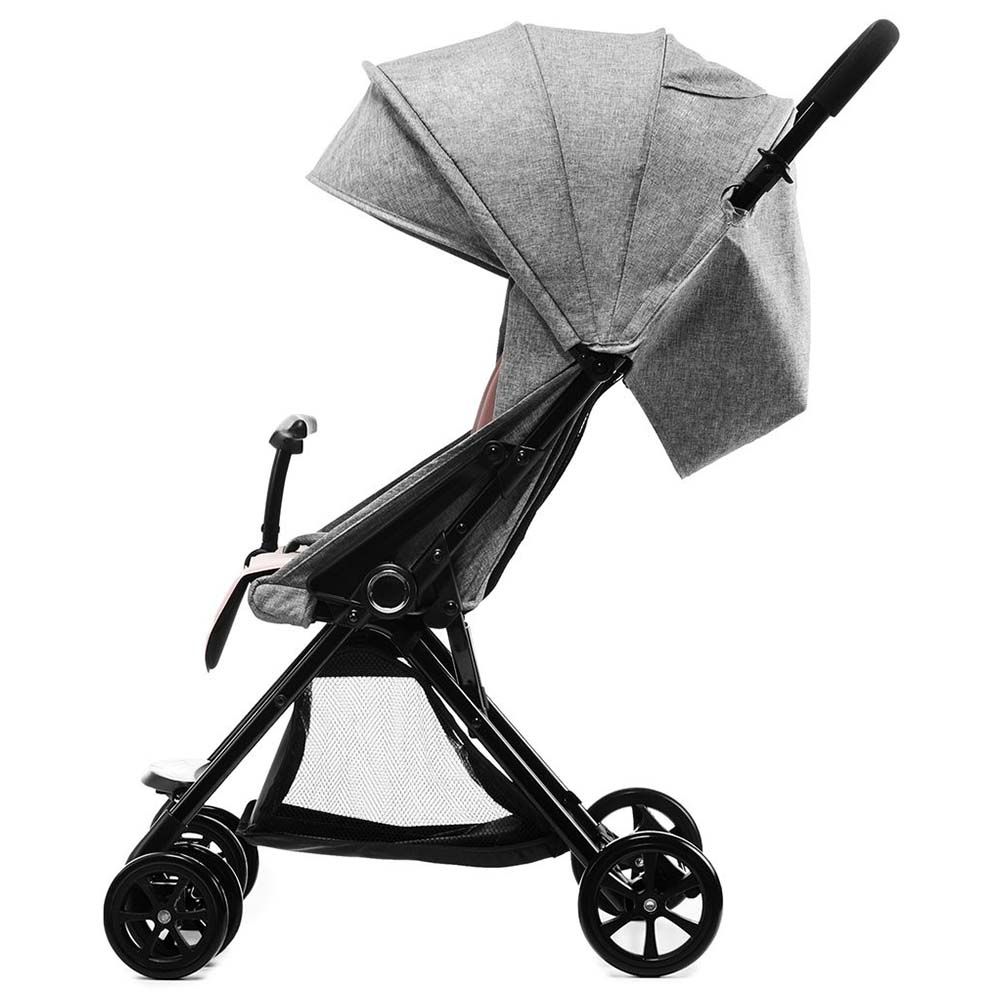 Kinderkraft - Lite Up Stroller - Grey With Pink Padding