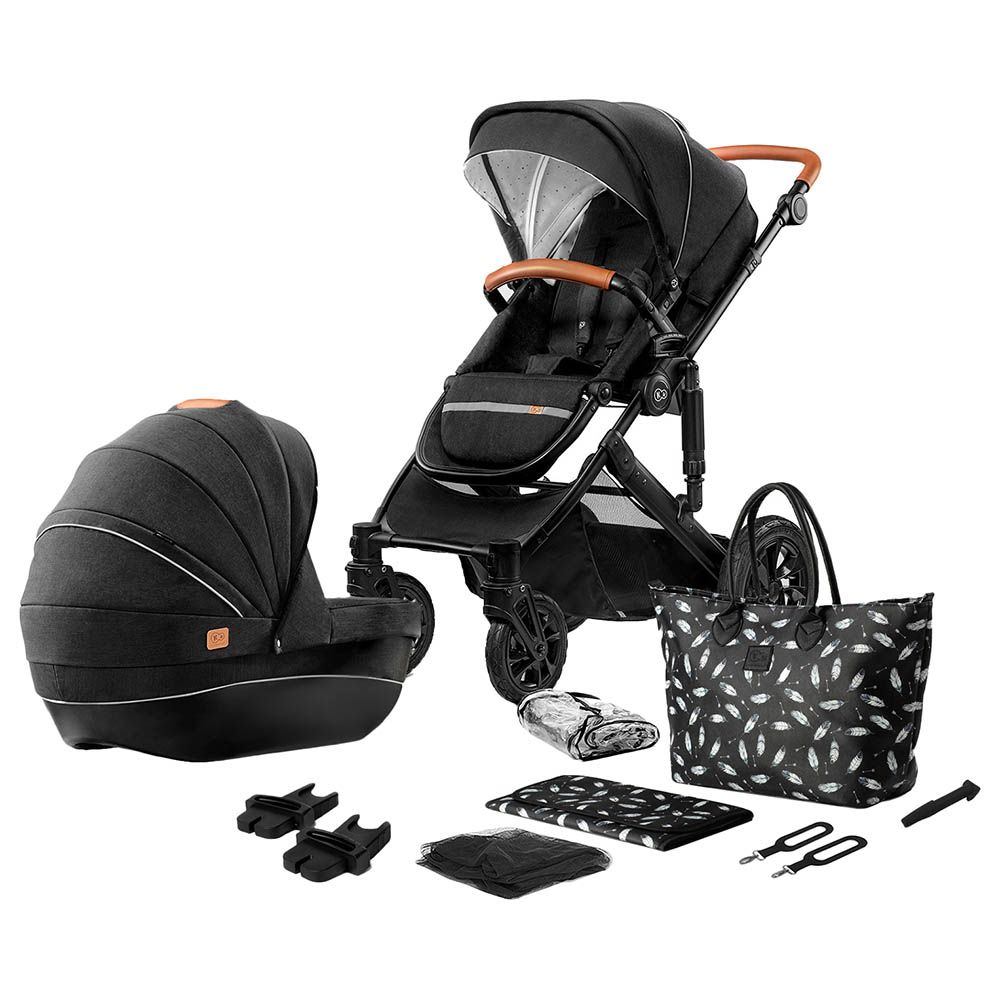 Kinderkraft - 2-in-1 Prime 20' Stroller + Bag - Black