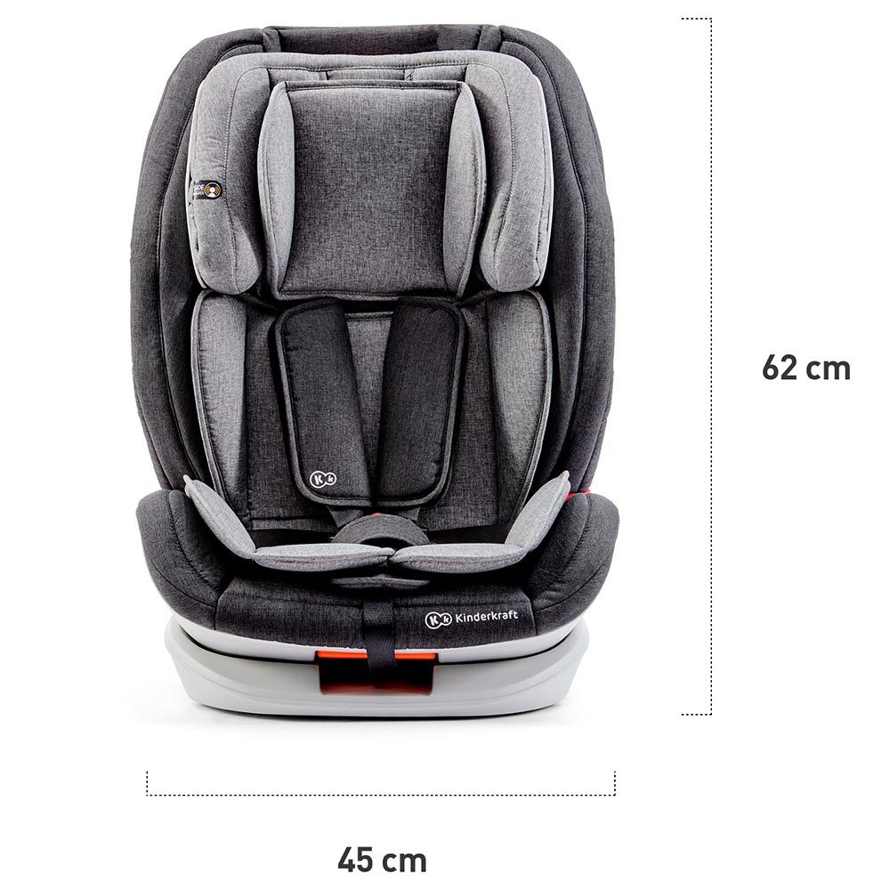 Kinderkraft - Car Seat Oneto3 - Isofix System - Black/Grey