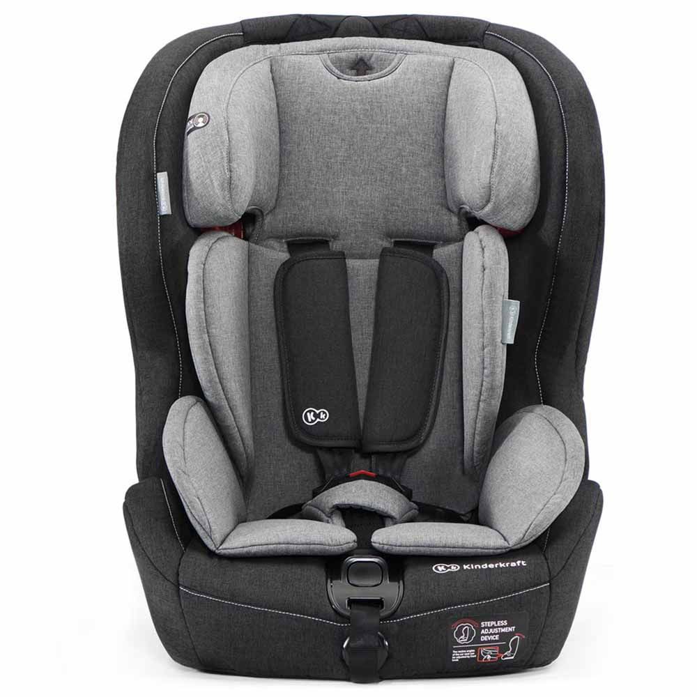 Kinderkraft - Safety Fix Group 1/2/3 Car Seat with Isofix - Black/Grey