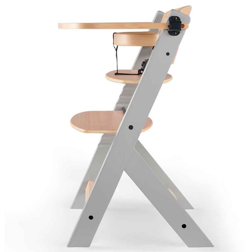 Kinderkraft - Enock Wooden High Chair - Grey Legs