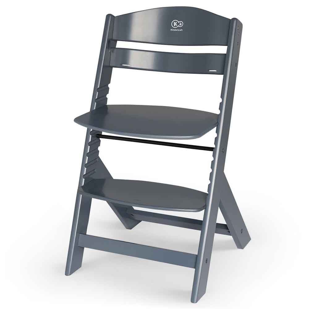 Kinderkraft - Enock Wooden High Chair - Grey