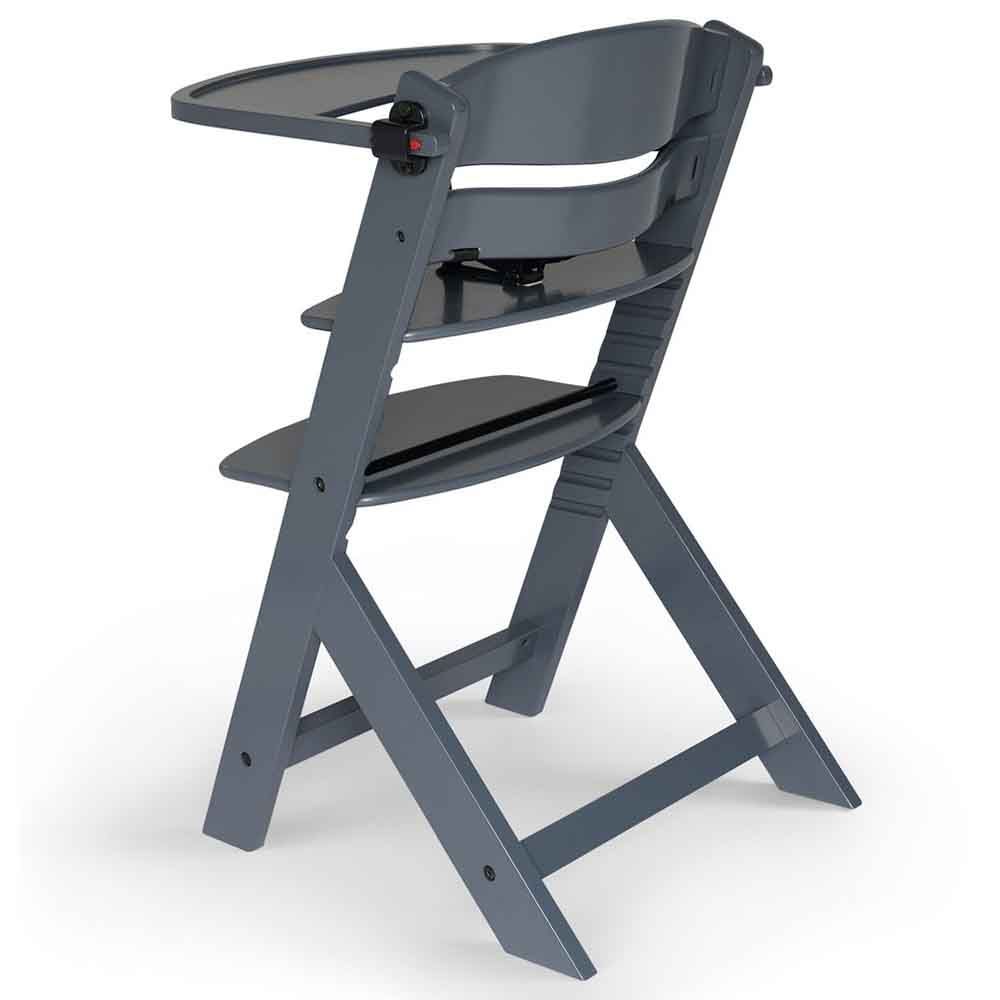 Kinderkraft - Enock Wooden High Chair - Grey