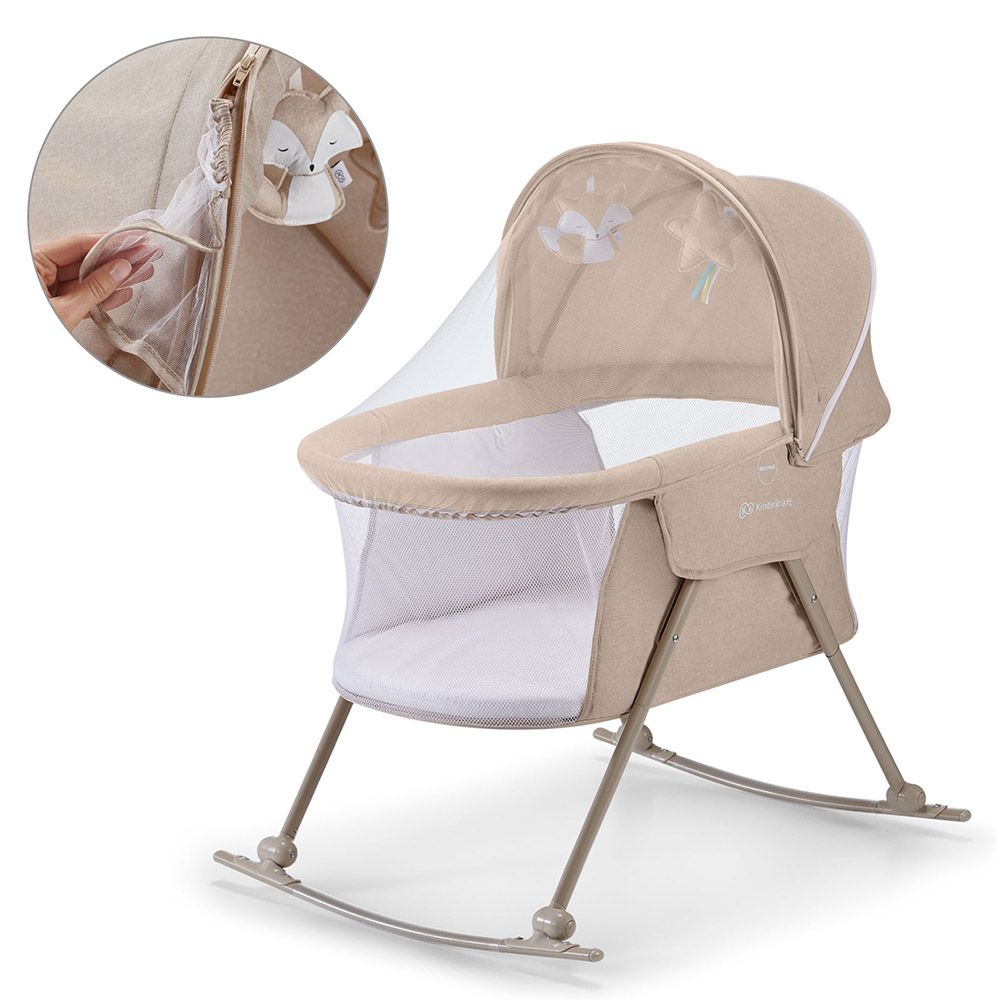 Kinderkraft - 3-In-1 Lovi Baby Cot/Cradle - Beige