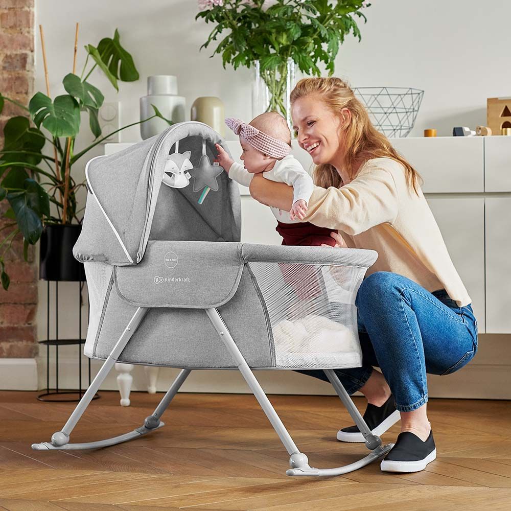 Kinderkraft - 3-In-1 Lovi Baby Cot/Cradle - Beige