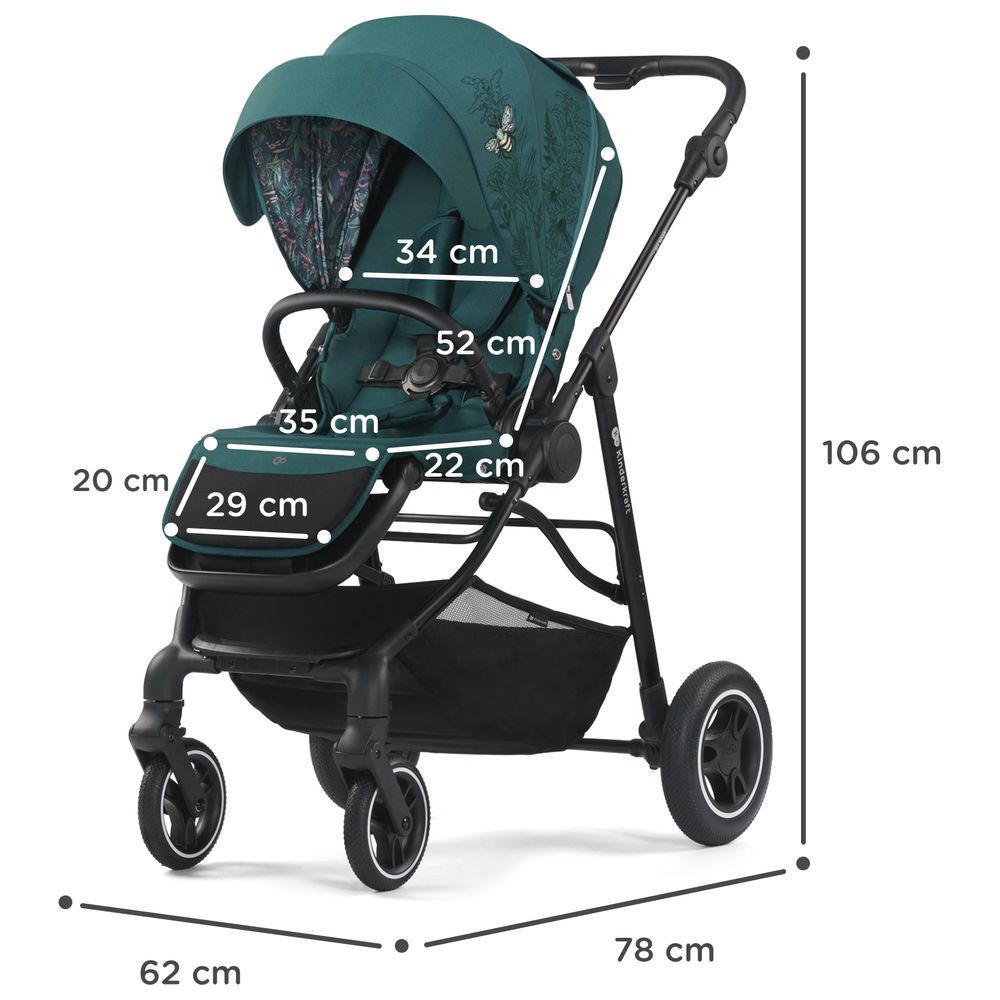 Kinderkraft - All Road Nature Vibes Stroller - Green