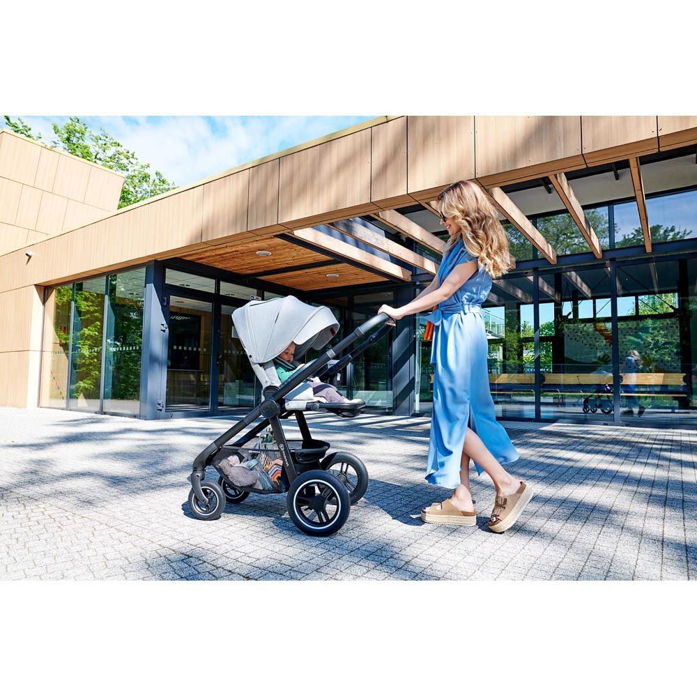 Kinderkraft -Everyday 2-in-1 Travel System - Dark Grey / Silver Frame