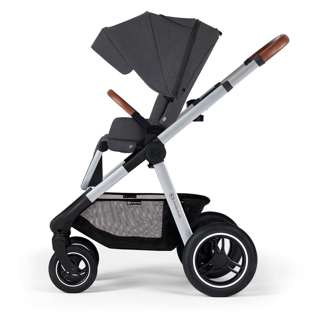 Kinderkraft -Everyday 2-in-1 Travel System - Dark Grey / Silver Frame