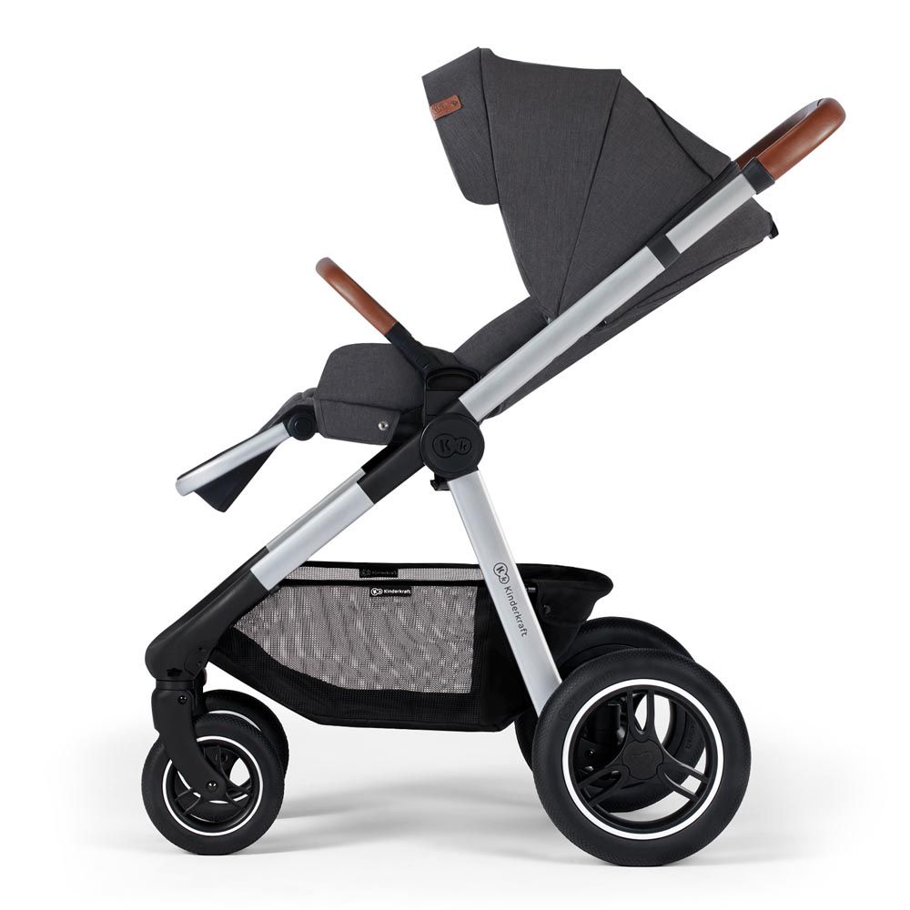 Kinderkraft -Everyday 2-in-1 Travel System - Dark Grey / Silver Frame