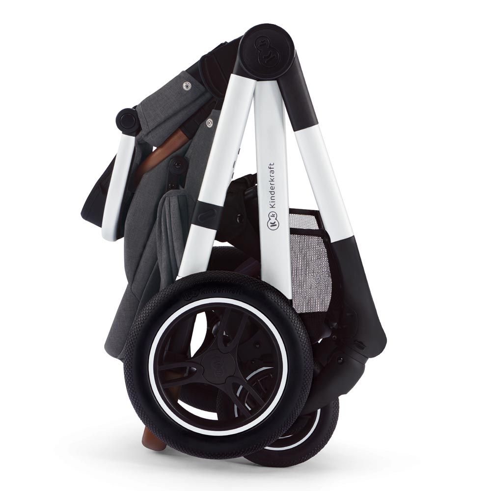 Kinderkraft -Everyday 2-in-1 Travel System - Dark Grey / Silver Frame