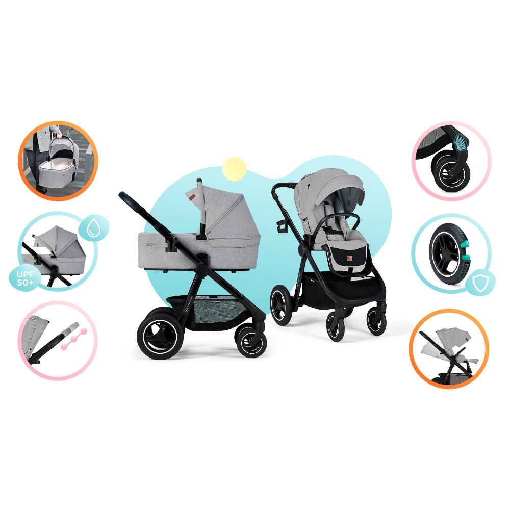 Kinderkraft -Everyday 2-in-1 Stroller - Denim