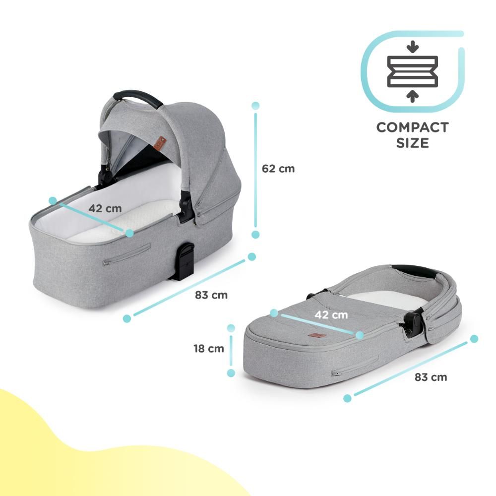 Kinderkraft -Everyday 2-in-1 Stroller - Light Grey