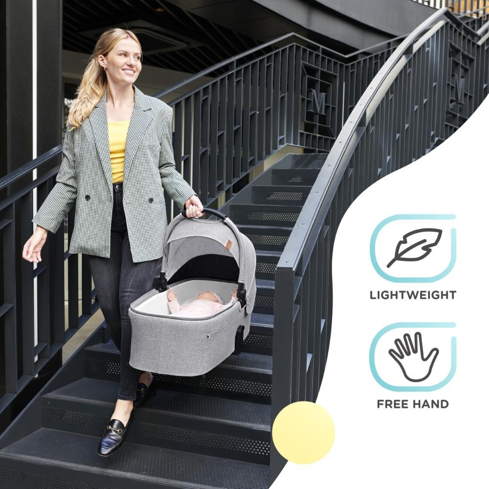 Kinderkraft -Everyday 2-in-1 Stroller - Light Grey