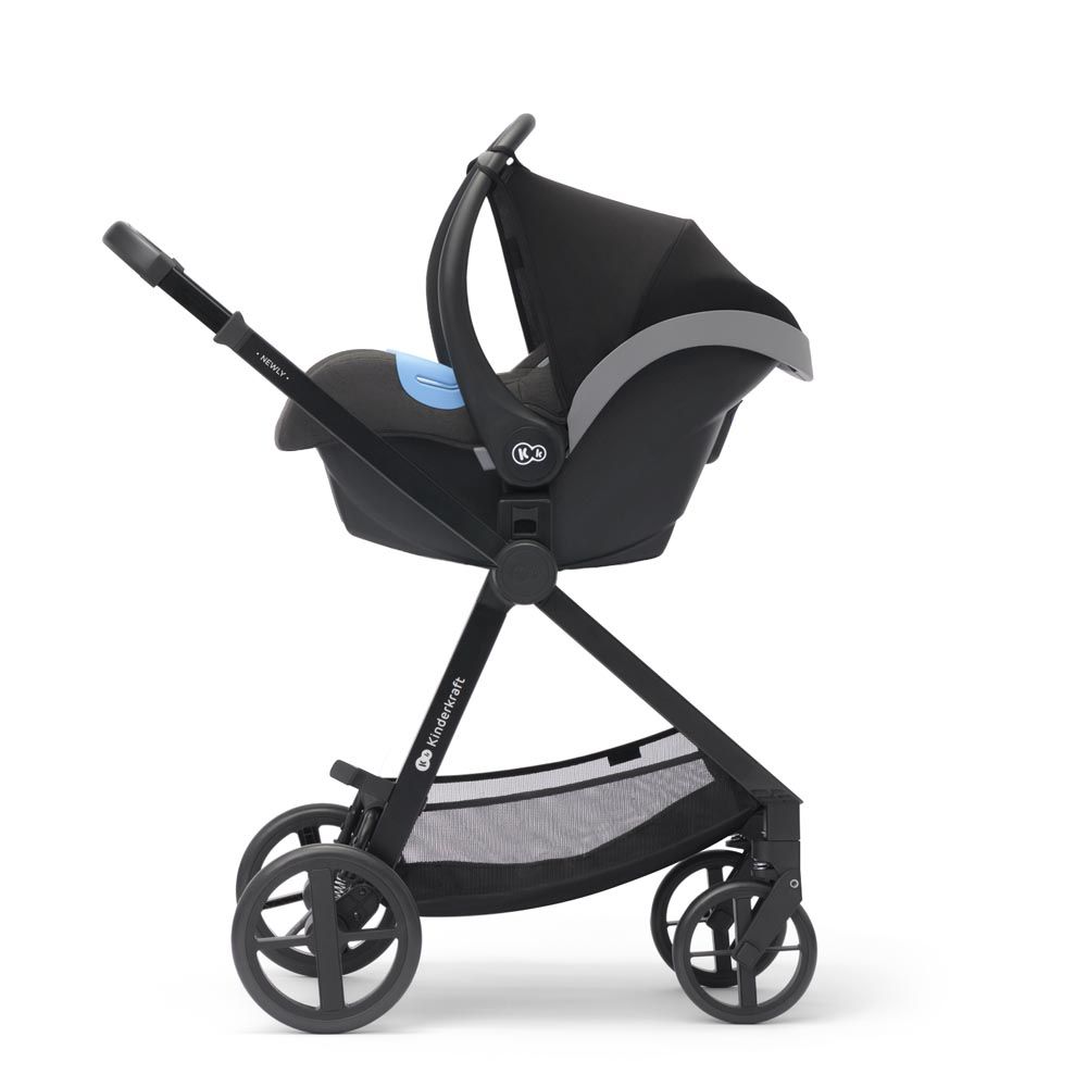 Kinderkraft - 3-In-1 Pushchair - Newly Classic Black