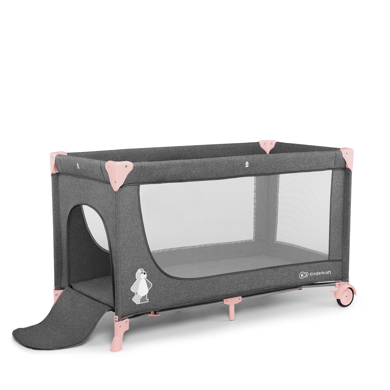 Kinderkraft - Joy Folding Bed W/ Accessories - Pink