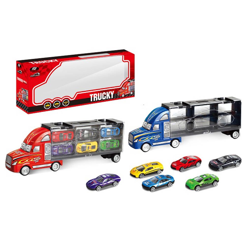 Power Joy - Vroom Vroom Trucky w/ 6pcs Die Cast - Assorted 1pc