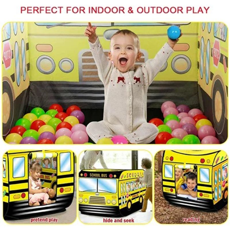 Family Center - Children Tent School Bus - Yellow