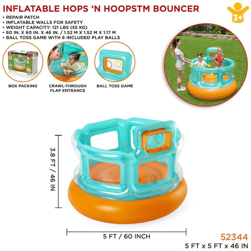 Bestway - Up In & Over Hops N Hoops Bouncer