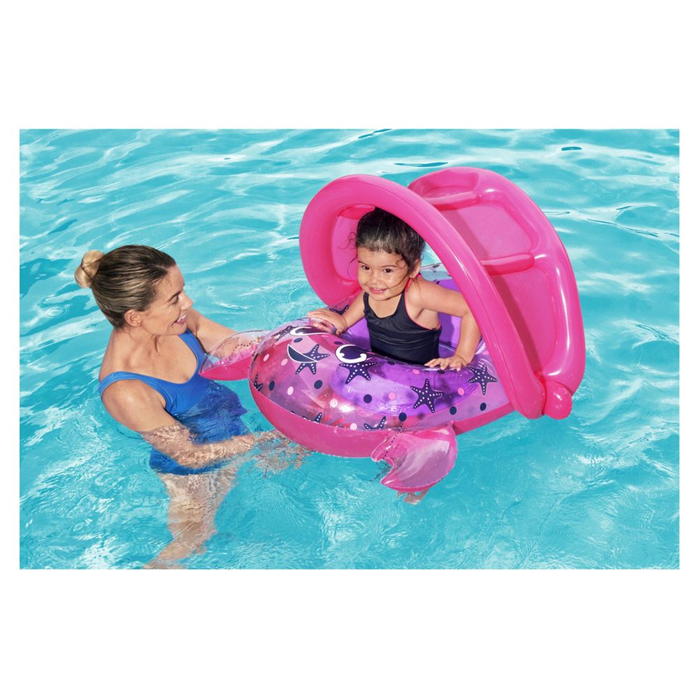 Bestway - Crab Baby Boat - Pink - Inflatable Pool Float