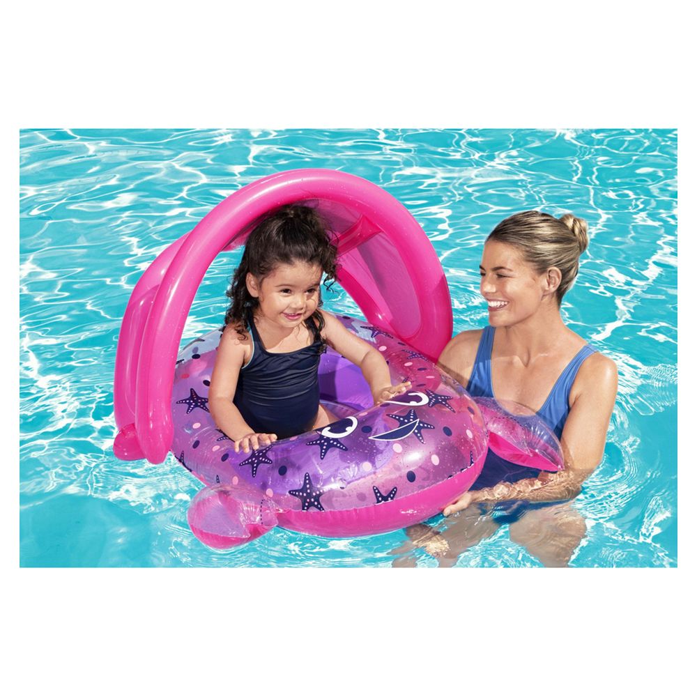 Bestway - Crab Baby Boat - Pink - Inflatable Pool Float