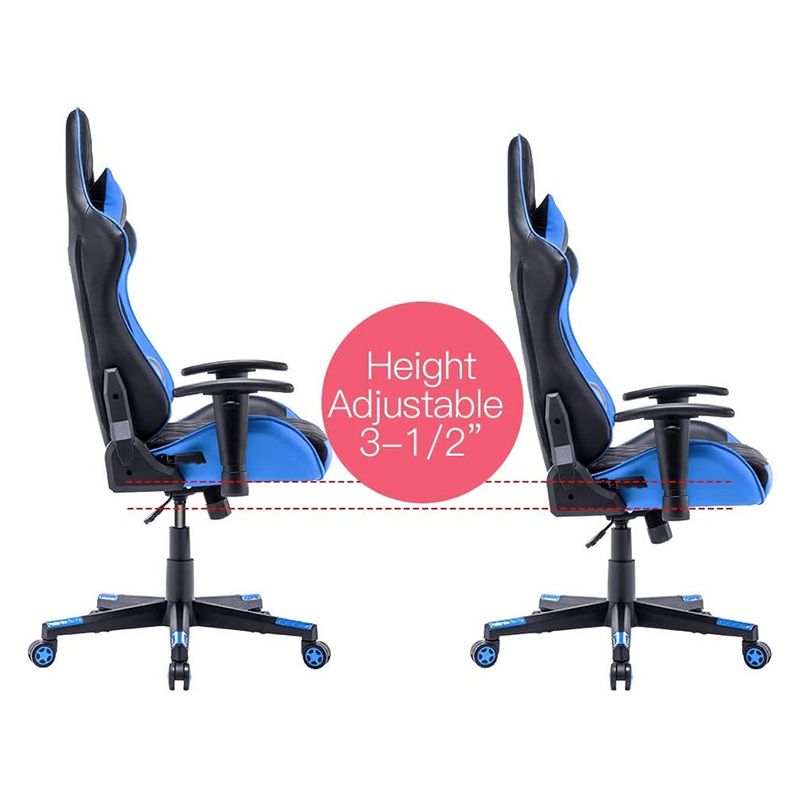 Family Center High Back Ergonomic Tsunami Gaming Chair Blue