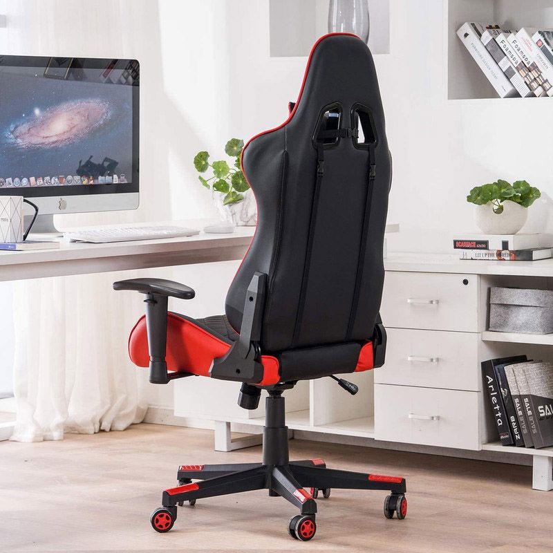 Family Center High Back Ergonomic Tsunami Gaming Chair - Red