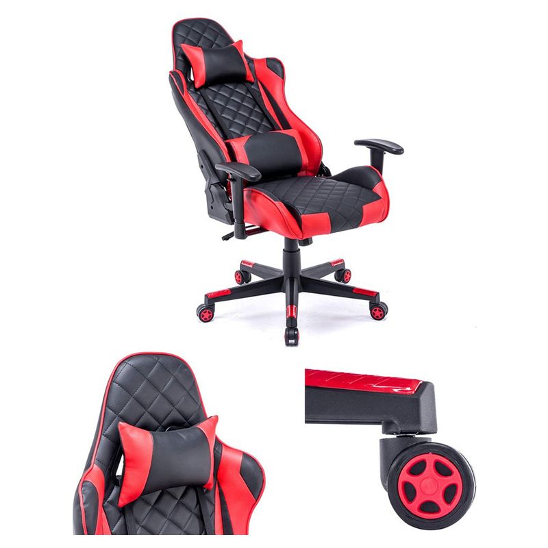 Family Center High Back Ergonomic Tsunami Gaming Chair - Red