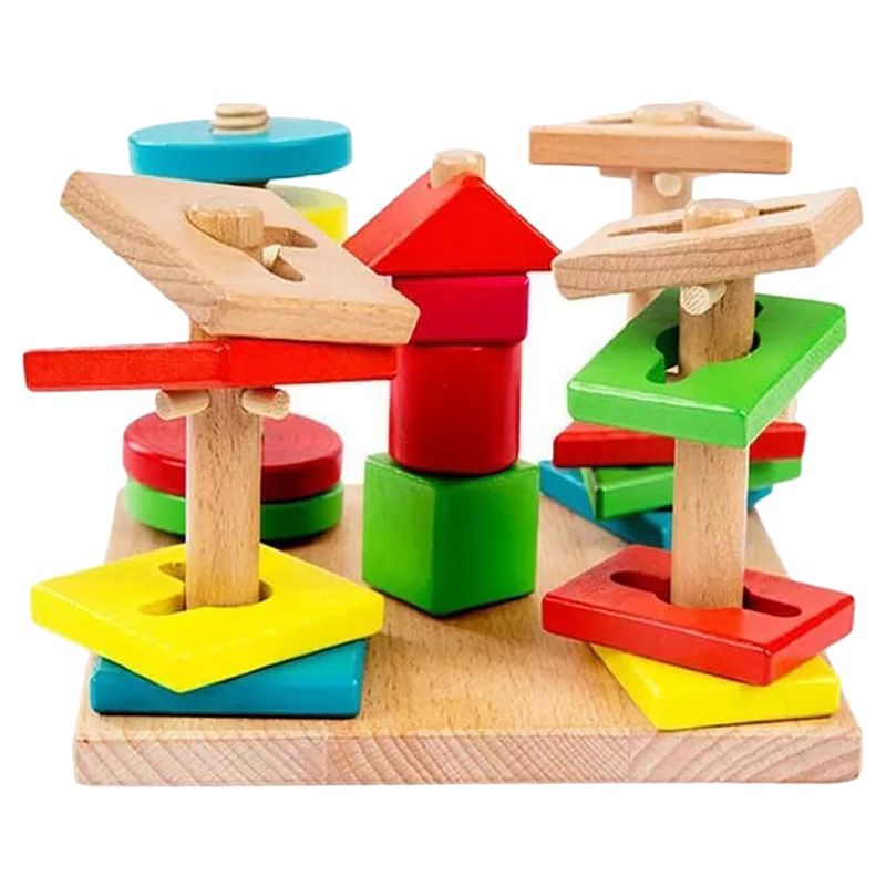 Baby Love - Wooden Building Blocks Wisdom Plate