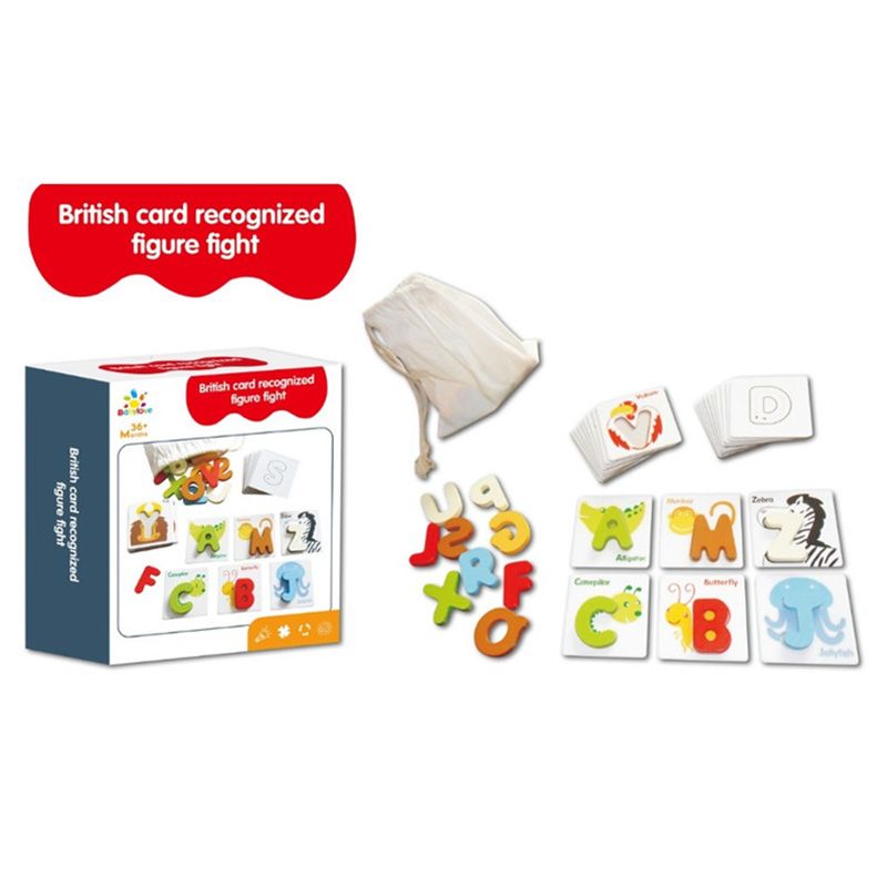 Baby Love - Wooden Cards English Alphabet Letter Puzzles