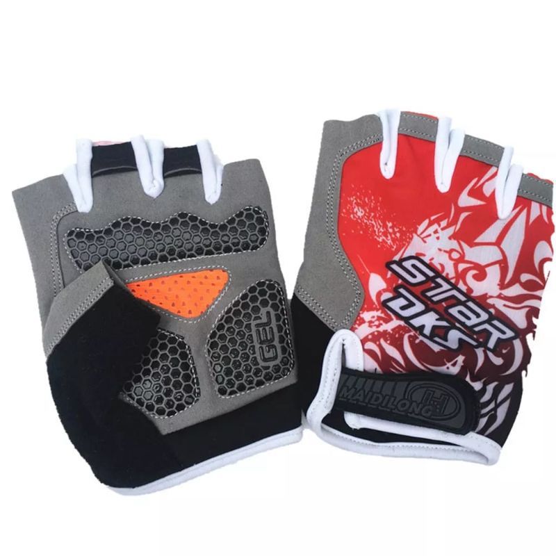 Body Builder - Weightlifting & Gym Gloves - Red