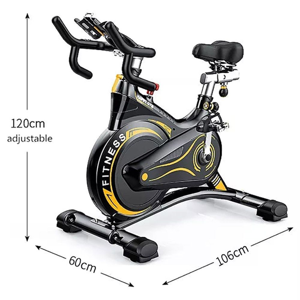 Body Builder Spinning Fitness Indoor Magnetic Bike - Yellow