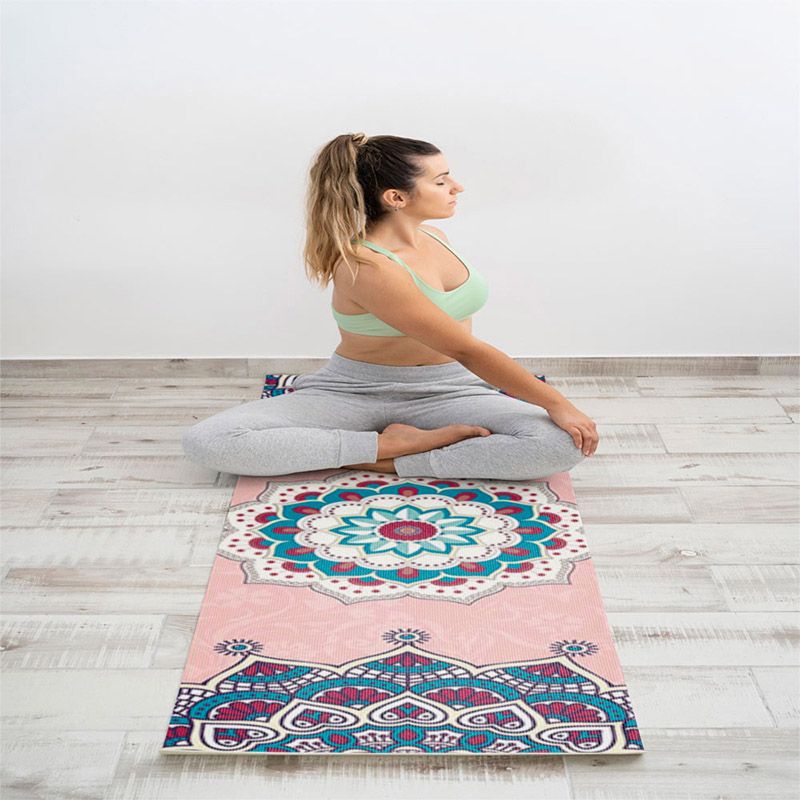 Body Builder - Yoga Mat Premium Reversible Print - Pink