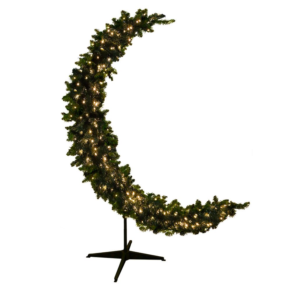 Ramadan Crescent - Prelit 180cm/6ft - Green