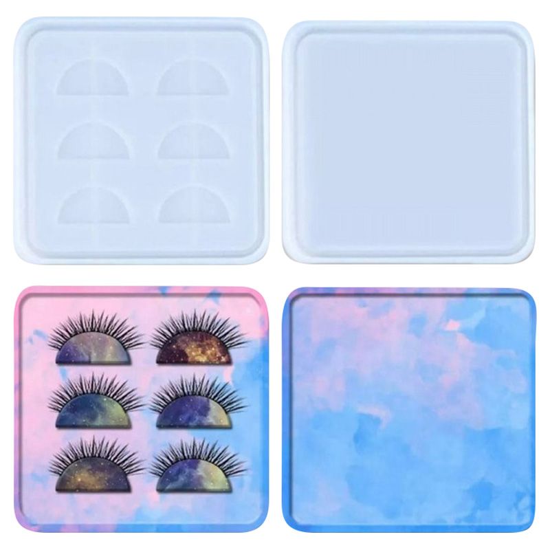 Graffiti Resin - Eyelash Display Tray Square Case