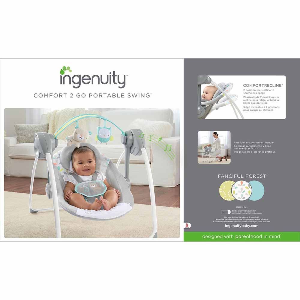 Ingenuity - Comfort 2 Go Portable Swing - Fanciful Forest