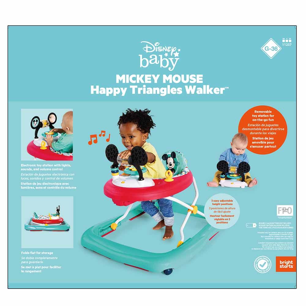 Bright Starts - Mickey Mouse Happy Triangles Walker