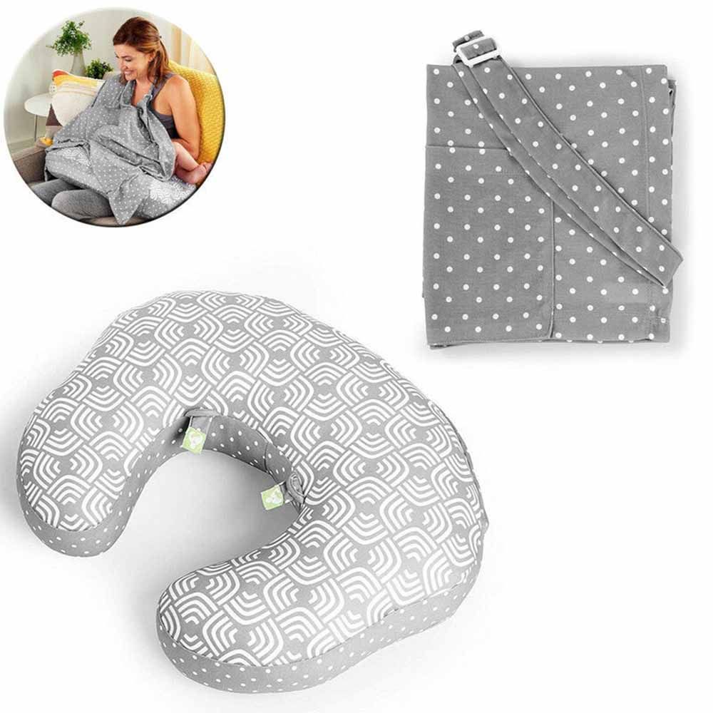 Ingenuity - Plenti Nursing Pillow+Nursing Cover Moon Crest