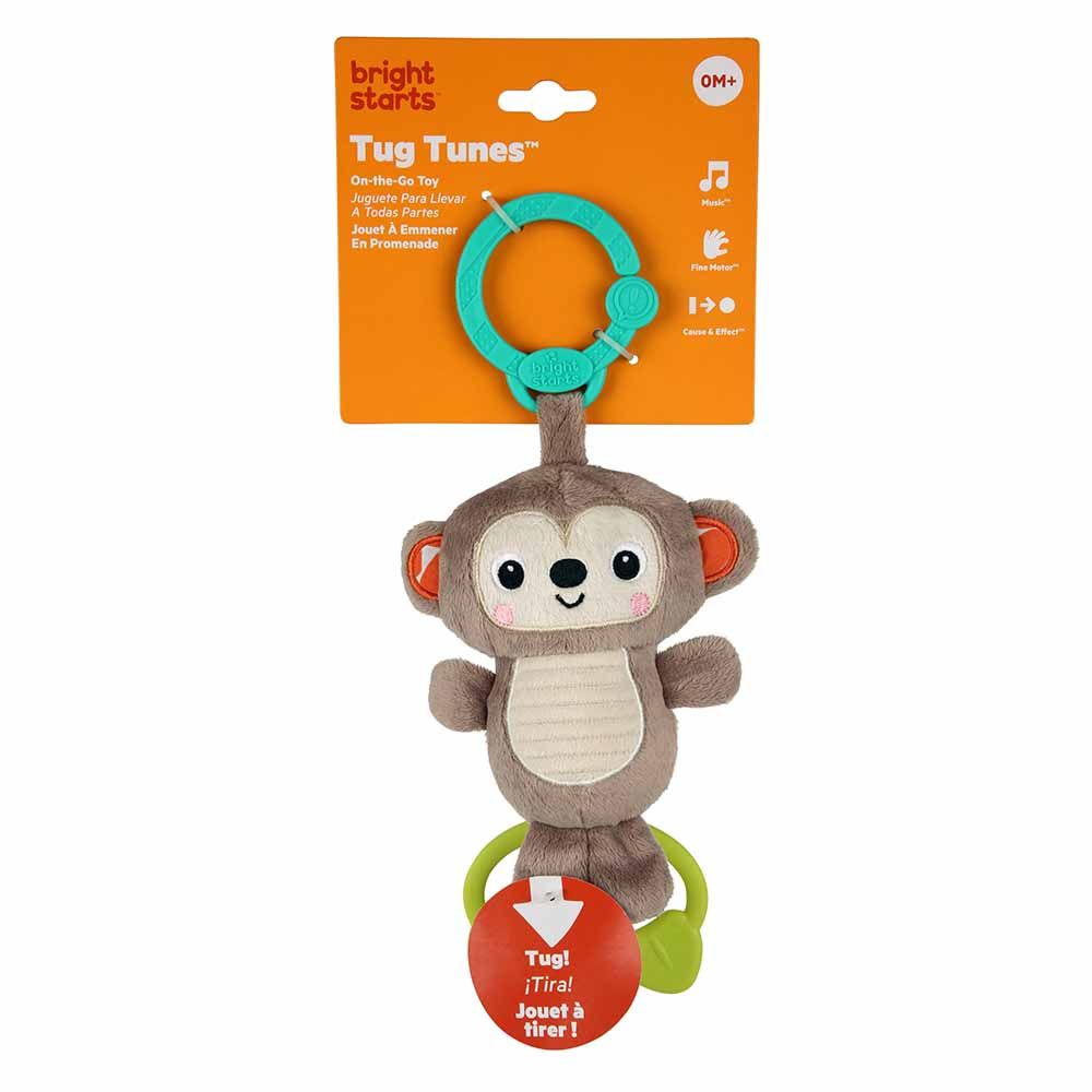 Bright Starts - Tug Tunes On-The-Go Toy - Monkey