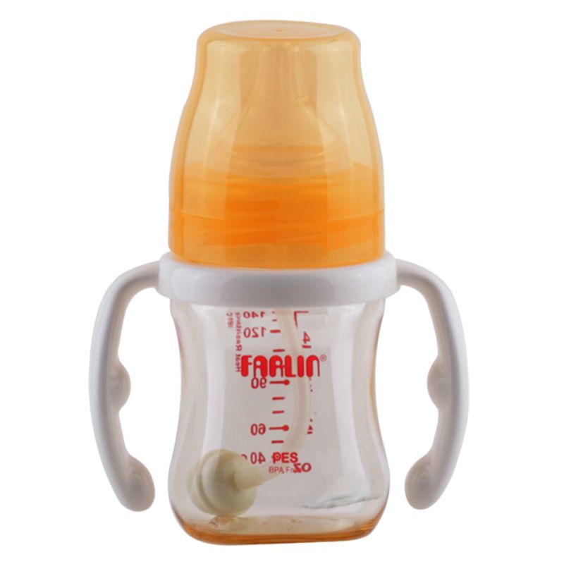 Farlin - PES Feeding Bottle with Handle 140ml - Orange